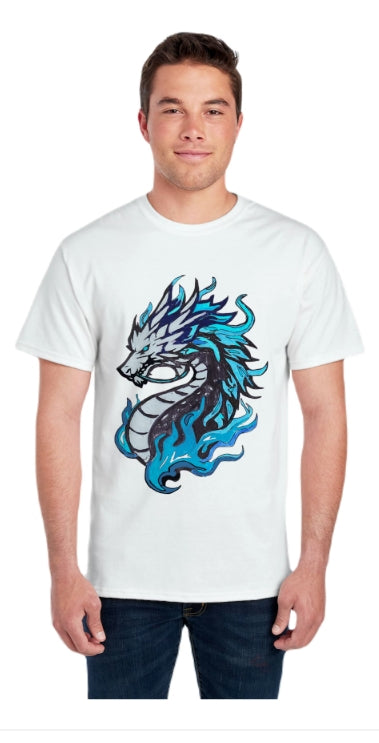 Unleash Your Inner Fire with Our White Dragon Shirt at Fusion Loom Legacy